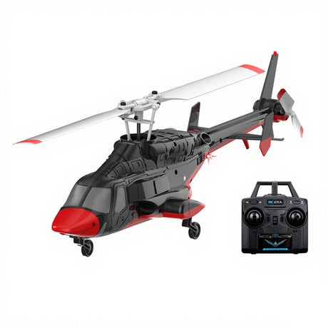 RC ERA A61 1/52 Scale Airwolf 2.4G 4CH Single Rotor Flybarless Mini RC Helicopter Model with Optical Flow Altitude Hold RTF