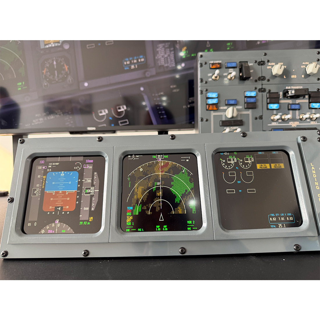 B737 FWD Overhead Flight Simulator Control Panel for MSFS 2020/2024, X-Plane, PMDG737, Zibo737, USB Modular Flight Deck Controller Razordon