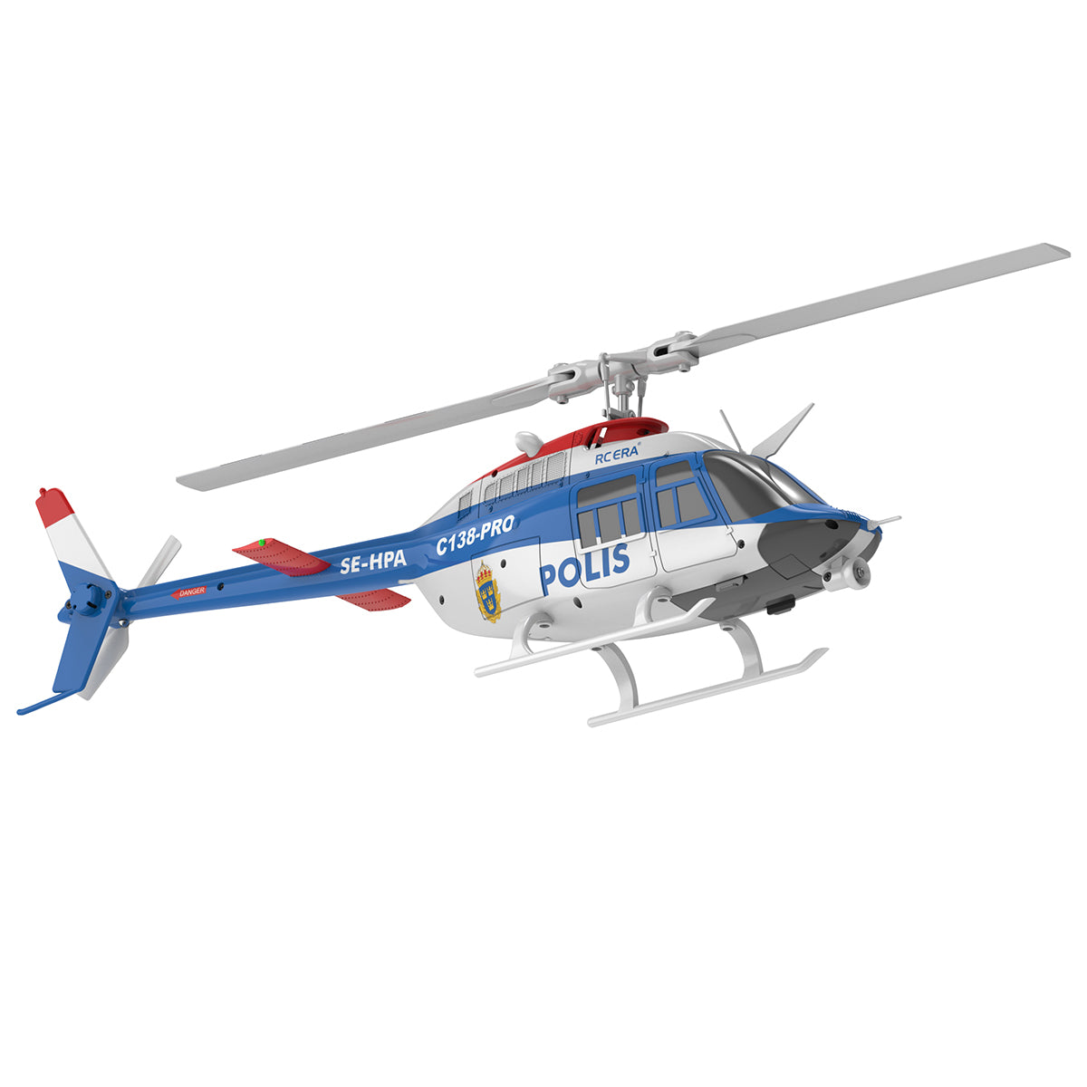 C138PRO 1/33 Scale Bell 206 2.4G 6CH Flybarless Single-Rotor RC Helicopter - RAZORDON