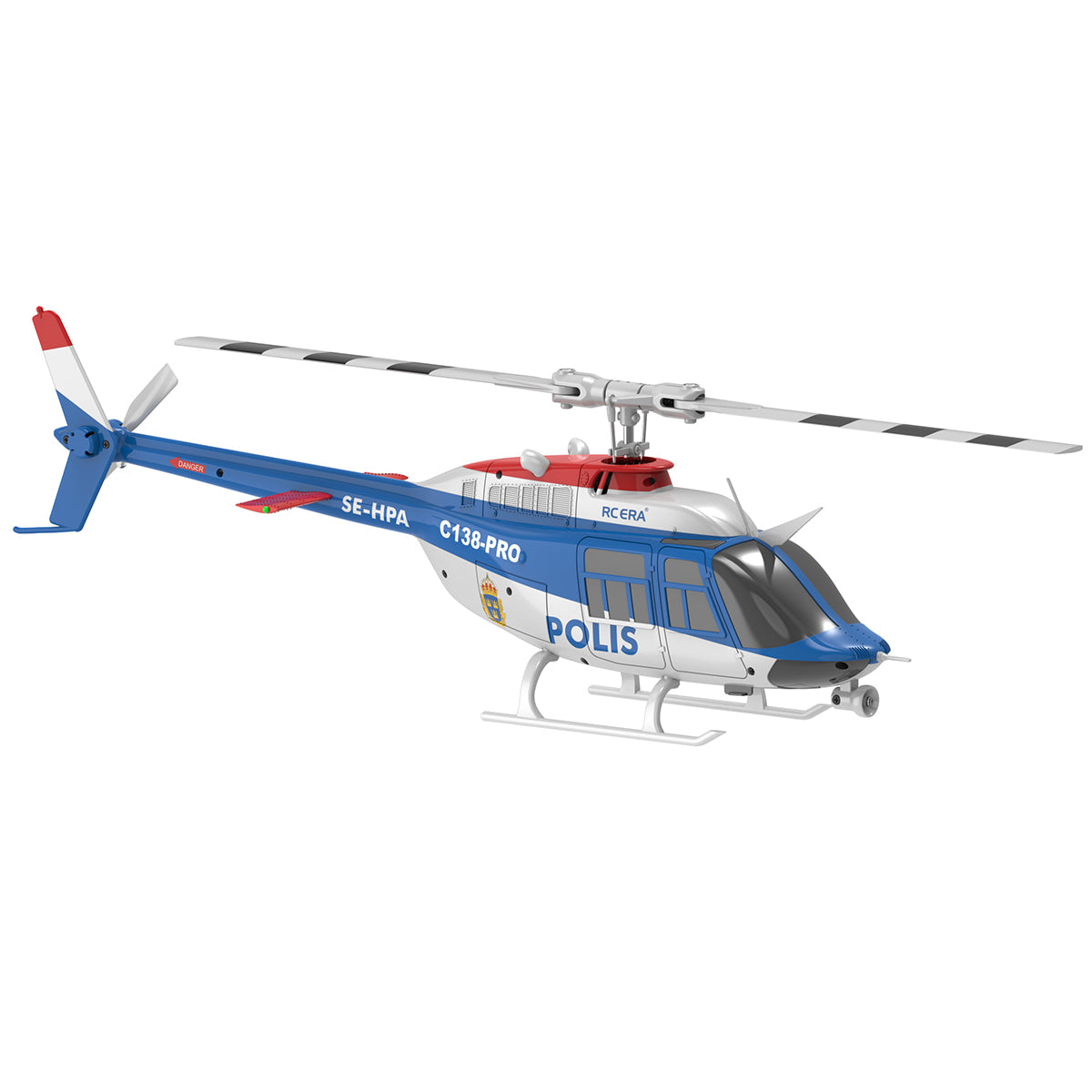 C138PRO 1/33 Scale Bell 206 2.4G 6CH Flybarless Single-Rotor RC Helicopter - RAZORDON