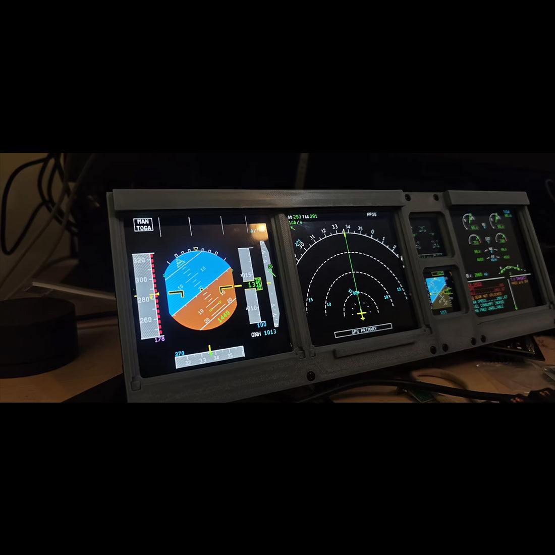 D106 A32X A35X A38X PFD-ND-ECAM-E/WD HOME COCKPIT Panel - RAZORDON