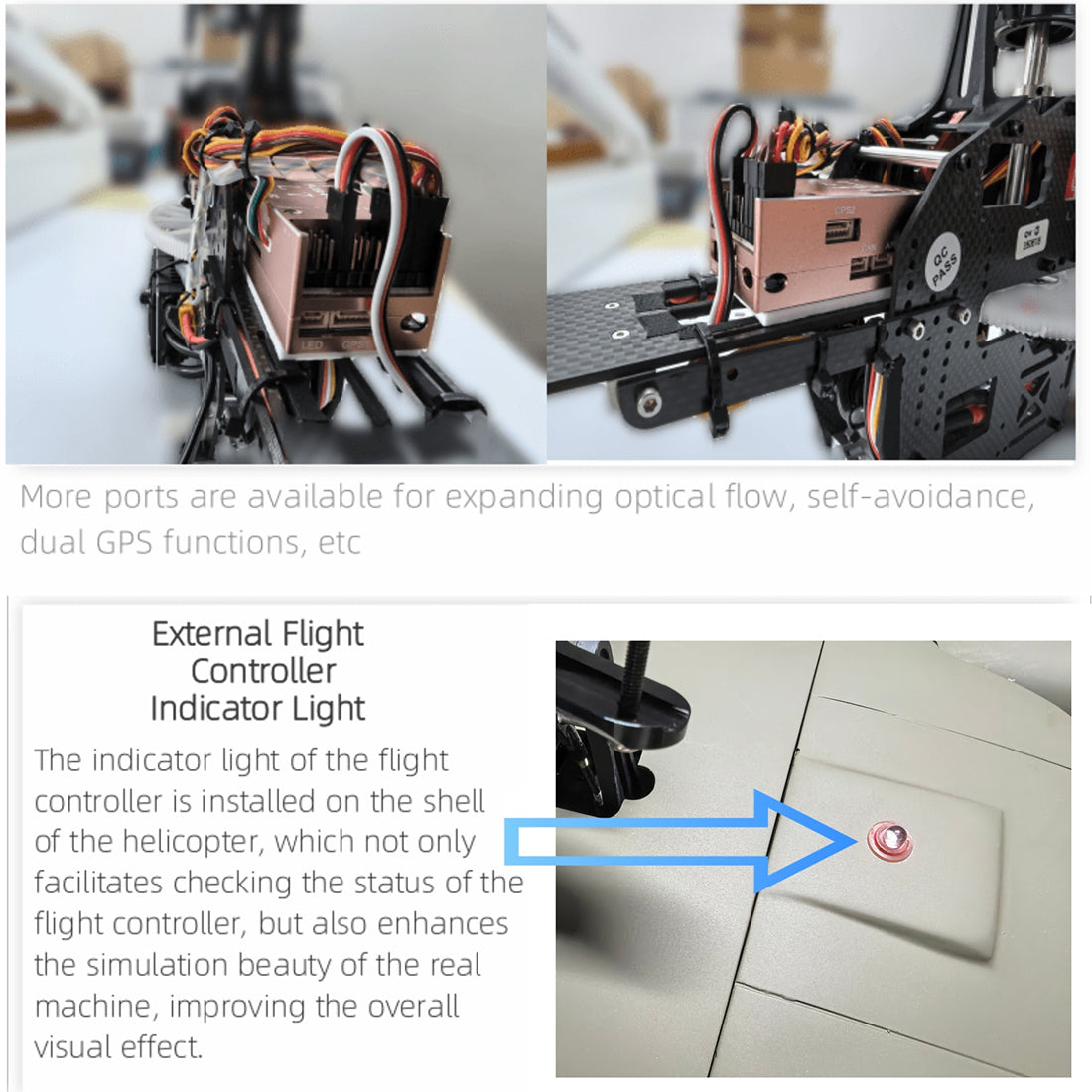 FLISHRC FL500 AH-6 Little Bird 500-Class 2.4G 6CH Scale RC Helicopter - RAZORDON