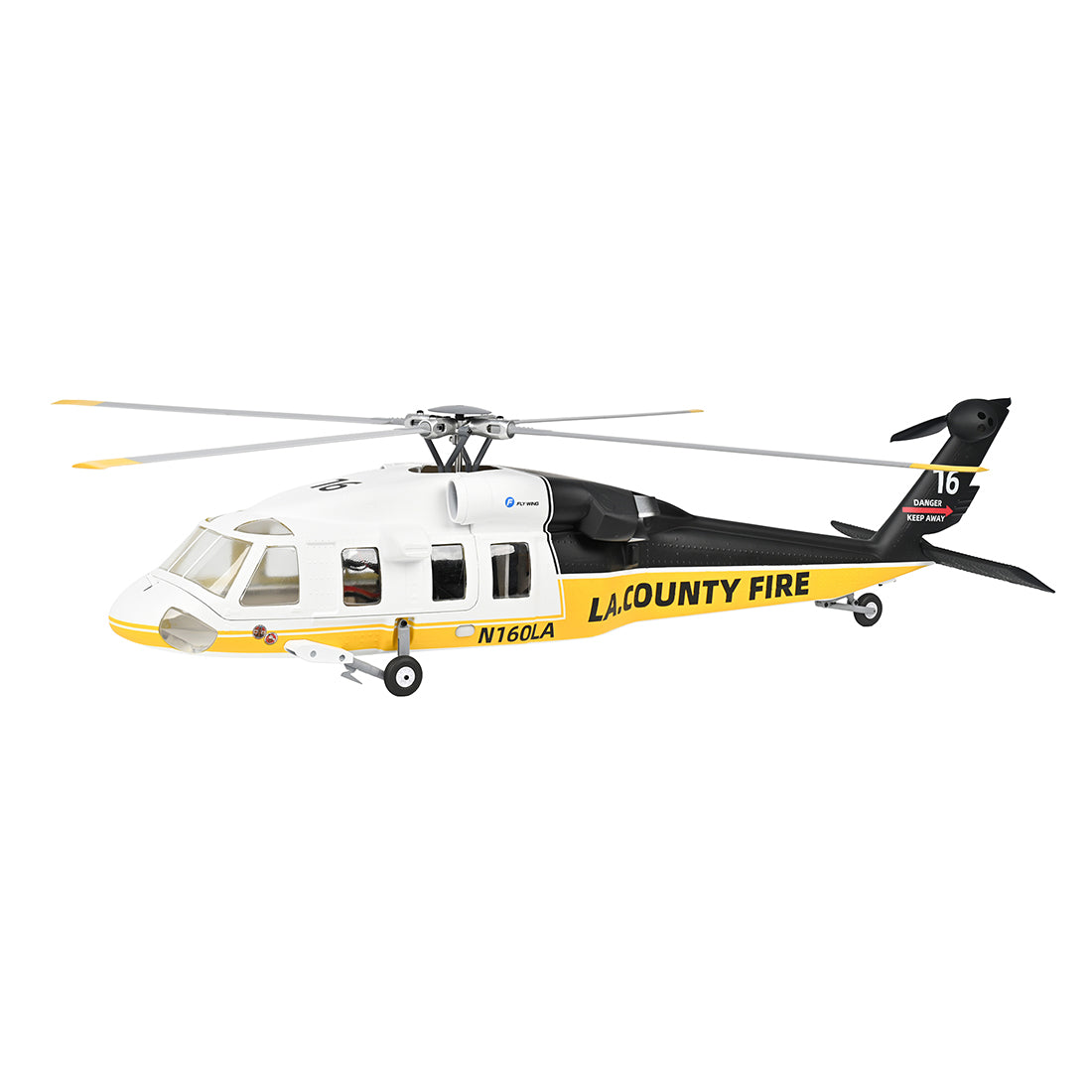 FLYWING UH-60L Black Hawk 470-Class RC Helicopter, 2.4GHz 6CH Scale Military Helicopter with ACE Flight Controller, GPS Positioning & Quick-Release Blades, RTF