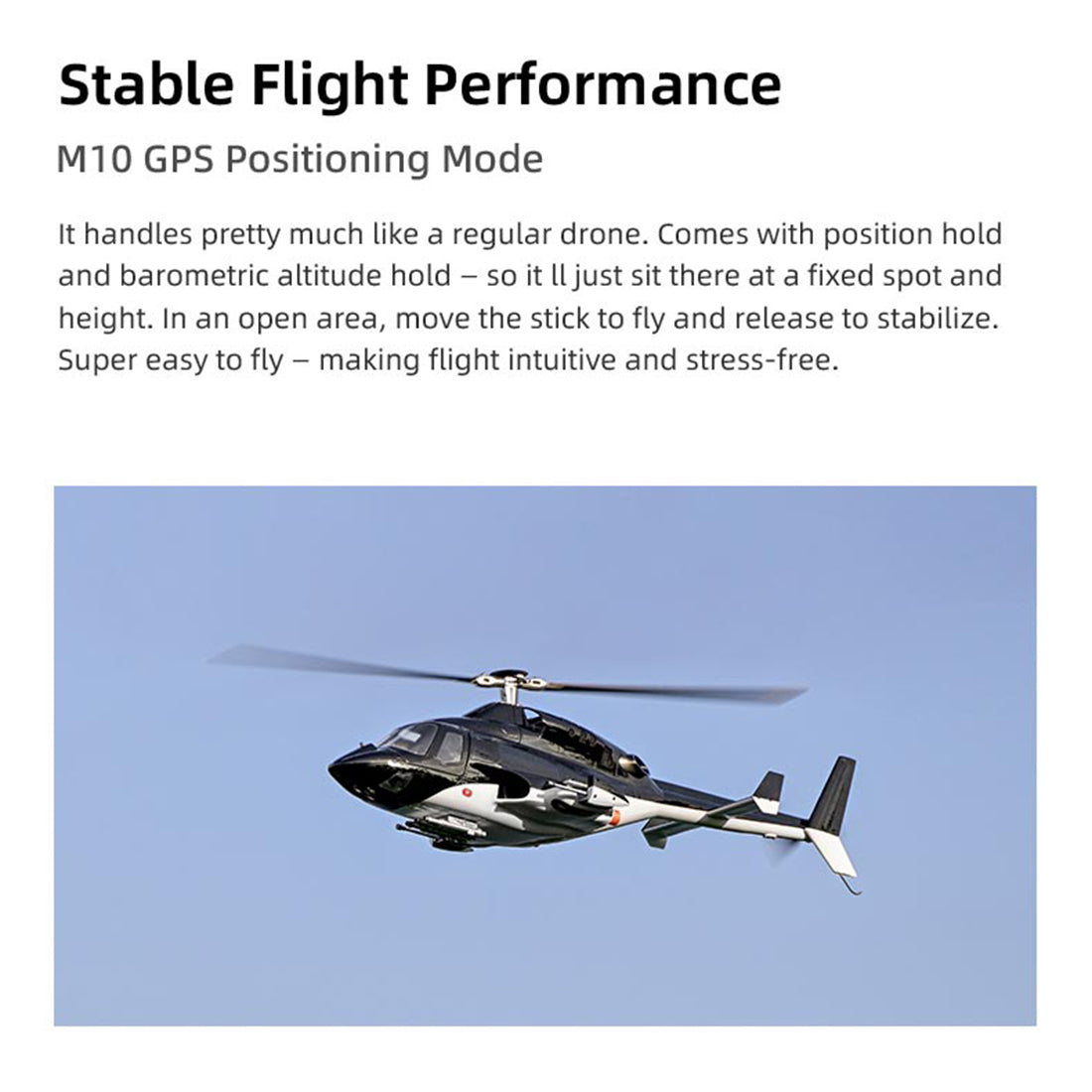 FLYWING Bell 222 Airwolf 470-Class RC Helicopter – 2.4GHz 6CH Scale Military Helicopter with ACE Flight Controller, GPS Positioning & Retractable Landing Gear (RTF)