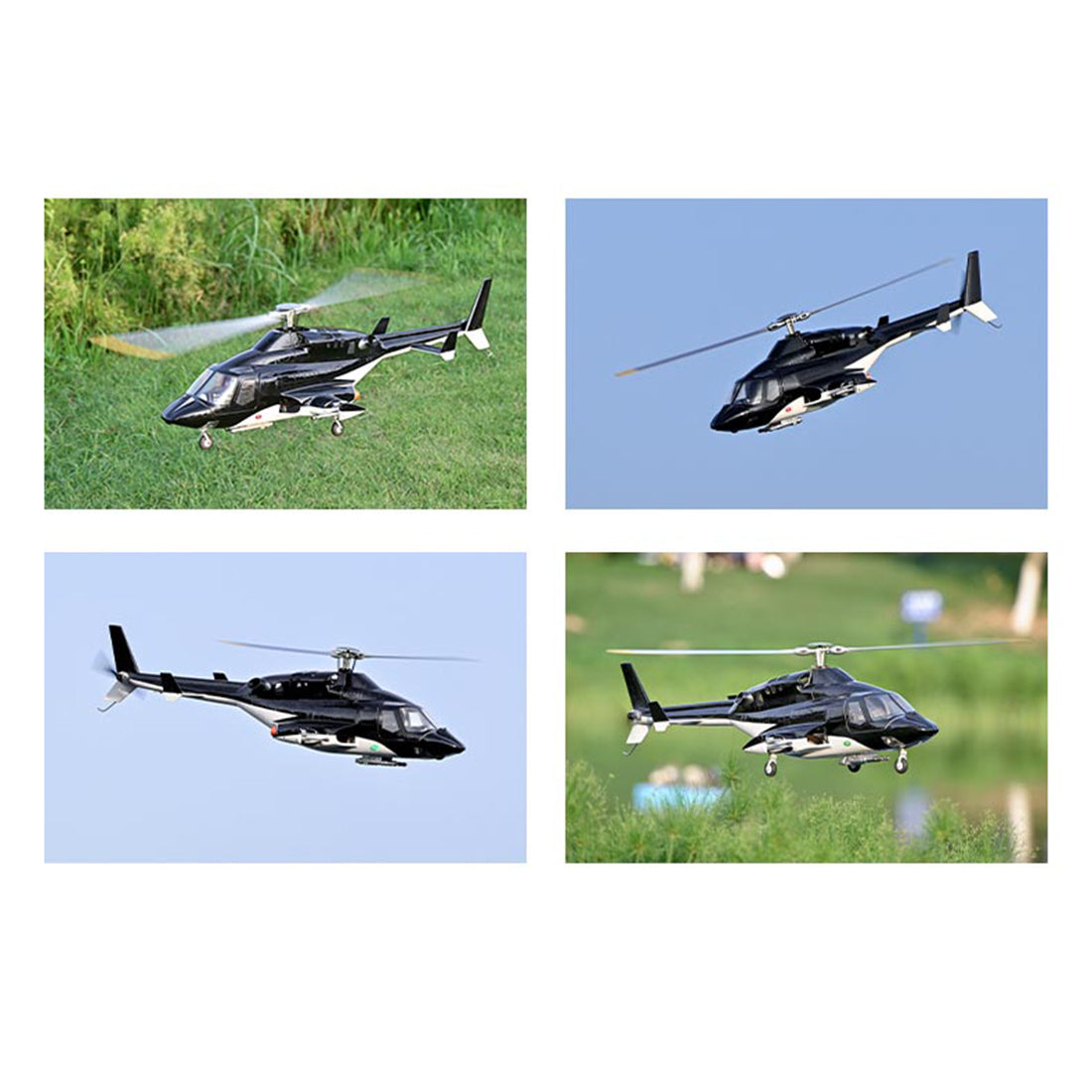FLYWING Bell 222 Airwolf 470-Class RC Helicopter – 2.4GHz 6CH Scale Military Helicopter with ACE Flight Controller, GPS Positioning & Retractable Landing Gear (RTF)