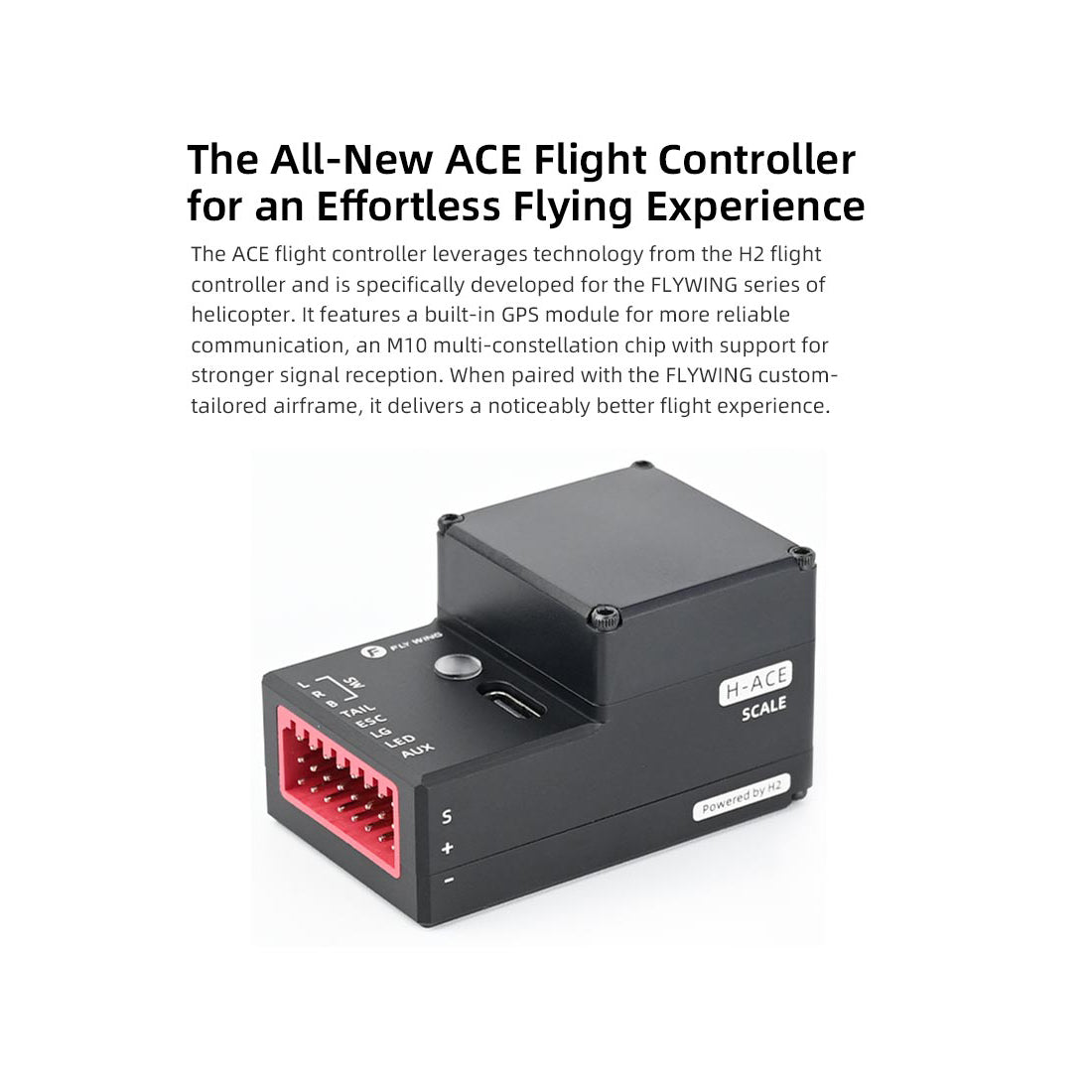 FLYWING Bell 222 Airwolf 470-Class RC Helicopter – 2.4GHz 6CH Scale Military Helicopter with ACE Flight Controller, GPS Positioning & Retractable Landing Gear (RTF)