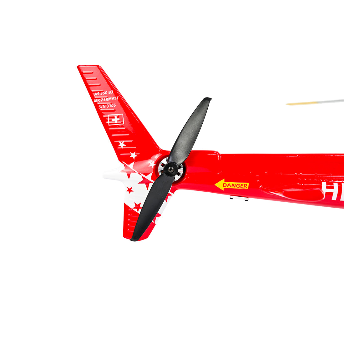 FLYWING Eurocopter AS350 2.4G 6CH 470-Class Quick-Release 3-Rotor Scale RC Helicopter Model with ACE Flight Controller, GPS Positioning & Left/Right-Hand Control RTF