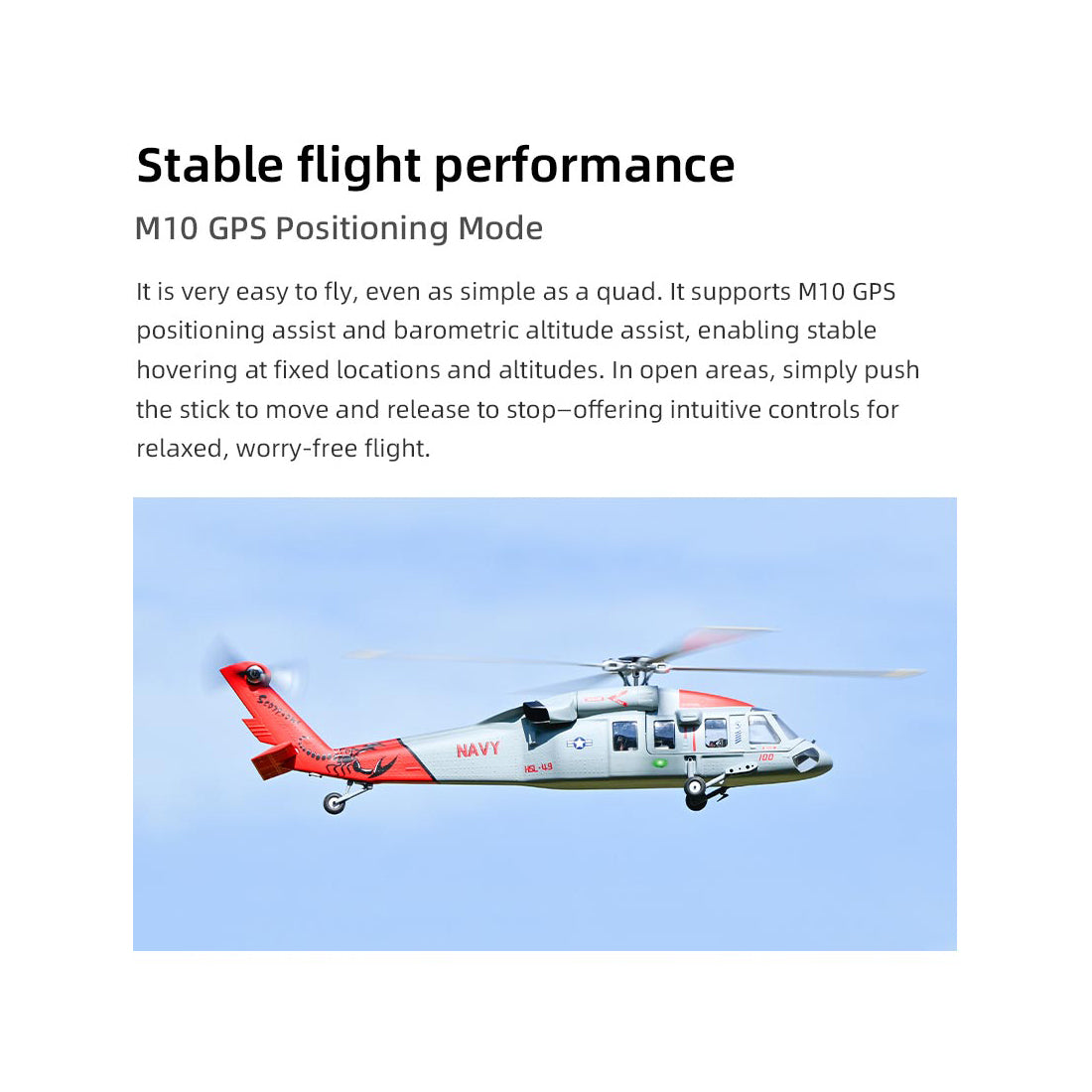 FLYWING MH-60 2.4G 6CH 470-Class Quik-Release 4-Rotor Scale RC Military Helicopter - RAZORDON