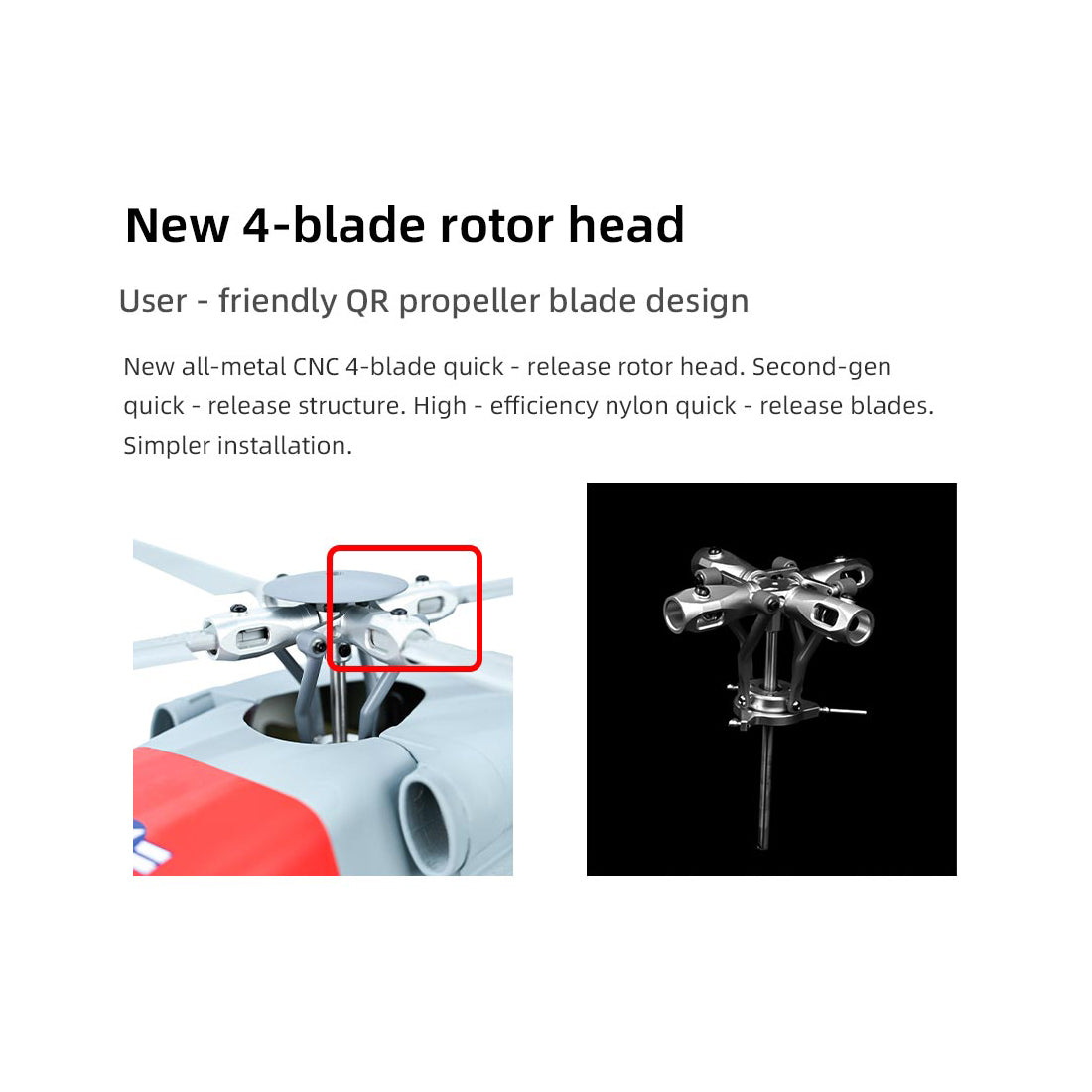 FLYWING MH-60 2.4G 6CH 470-Class Quik-Release 4-Rotor Scale RC Military Helicopter - RAZORDON