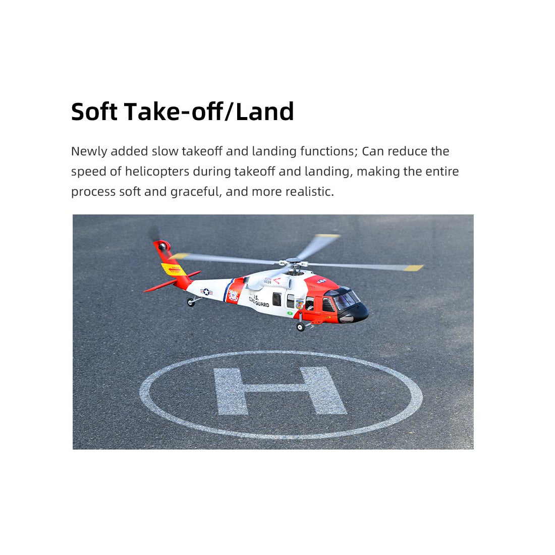 FLYWING MH-60 2.4G 6CH 470-Class Quik-Release 4-Rotor Scale RC Military Helicopter - RAZORDON