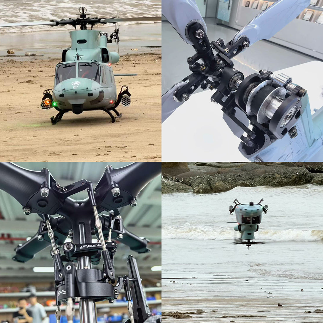 GOOSKY E7 UH-1Y Venom 700-Class 1/9 Scale 6CH RC Helicopter – RAZORDON