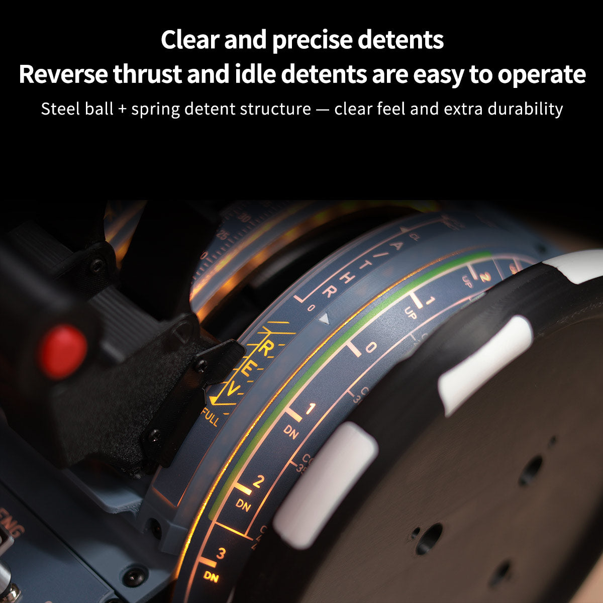 Hoowalt D107 V2 Metal Plate Lever Head Version A32X A31X A19X Motorized Throttle COCKPIT Panel - RAZORDON