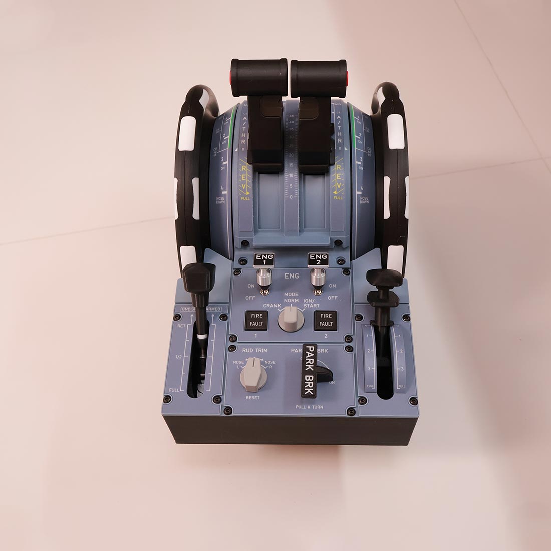 Hoowalt D107 V2 Metal Plate Lever Head Version A32X A31X A19X Motorized Throttle COCKPIT Panel - RAZORDON