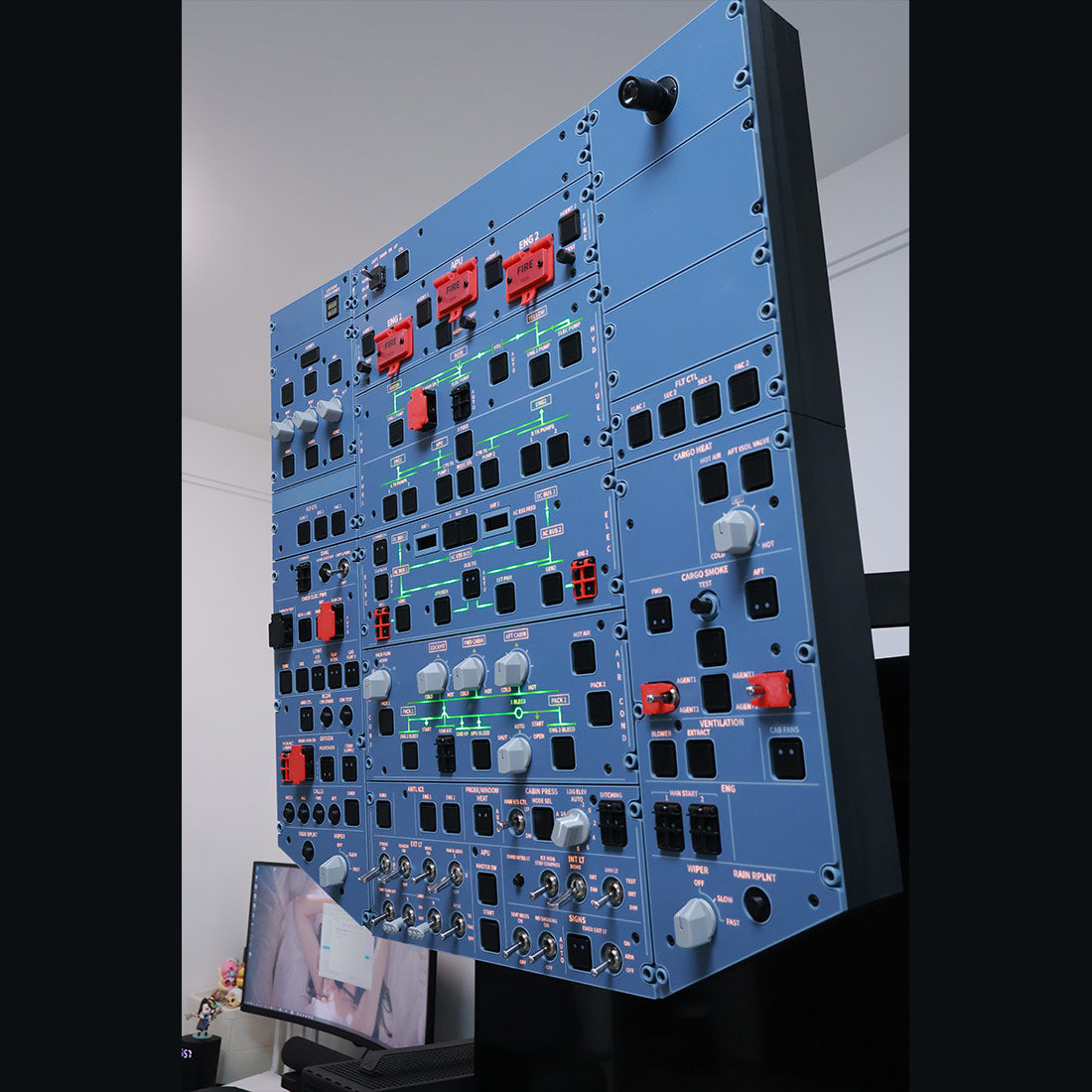 Hoowalt D111 A32X 1/1 Scale Light OVHD OVERHEAD Panel - RAZORDON