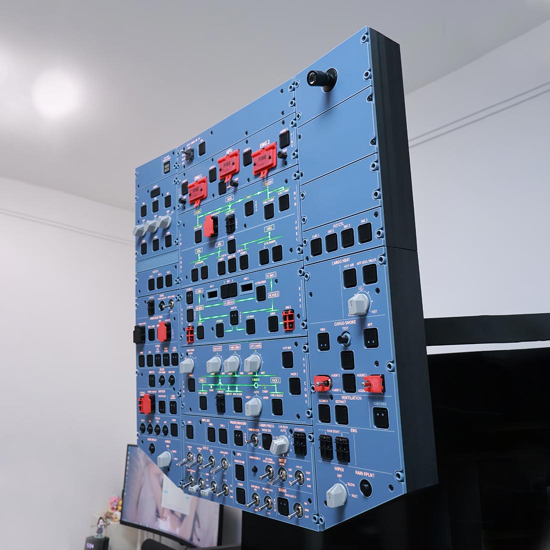 Hoowalt D111 A32X 1/1 Scale Light OVHD OVERHEAD Panel - RAZORDON