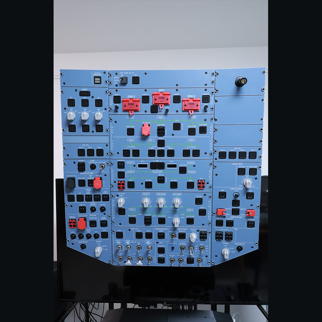 Hoowalt D111 A32X 1/1 Scale Light OVHD OVERHEAD Panel - RAZORDON