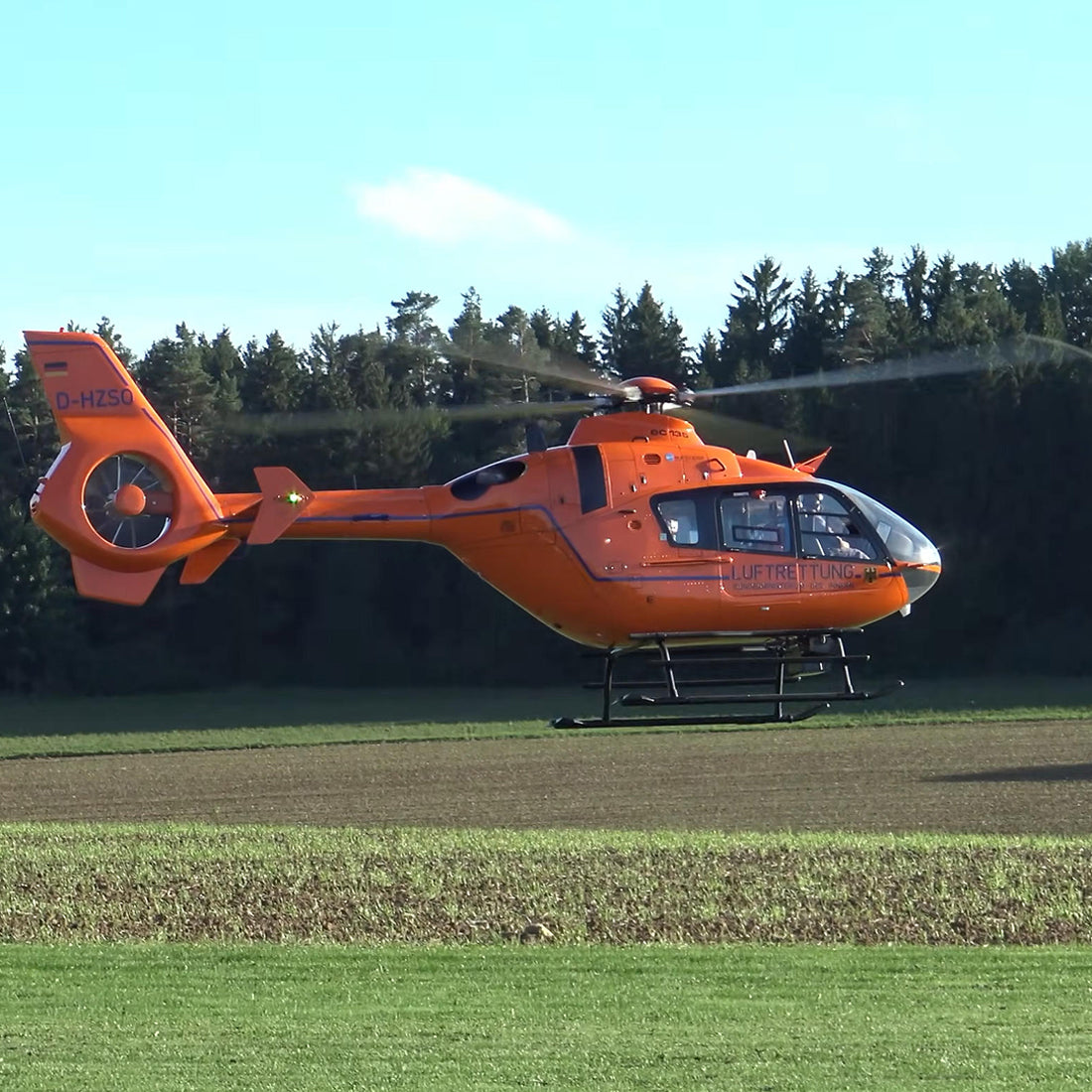 RAZORDON EC135 800-Class 2.4G 6CH Scale RC Helicopter orange color