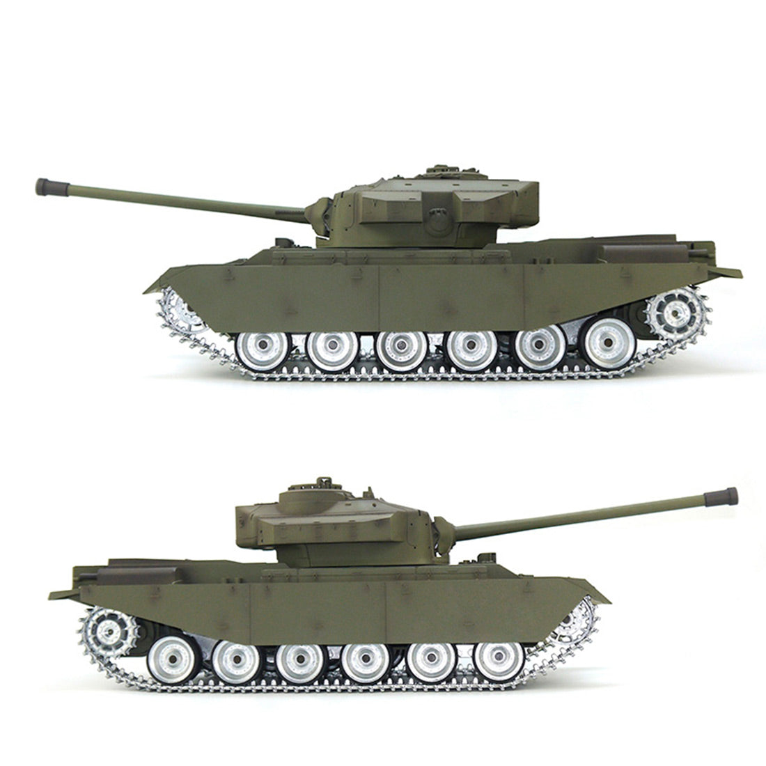 1/16 2.4G RC British MK5 Centurion Infrared Combat Battle Tank Military Vehicle Model (Professional Version/Army Green)