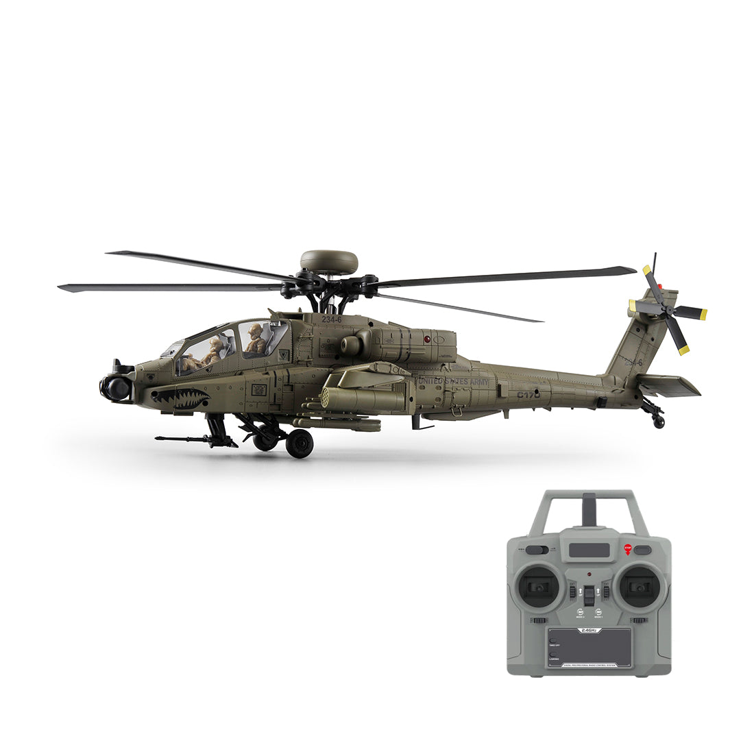 RC ERA C170 AH-64D Apache 1/48 Scale 6CH Flybarless RC Helicopter - RAZORDON