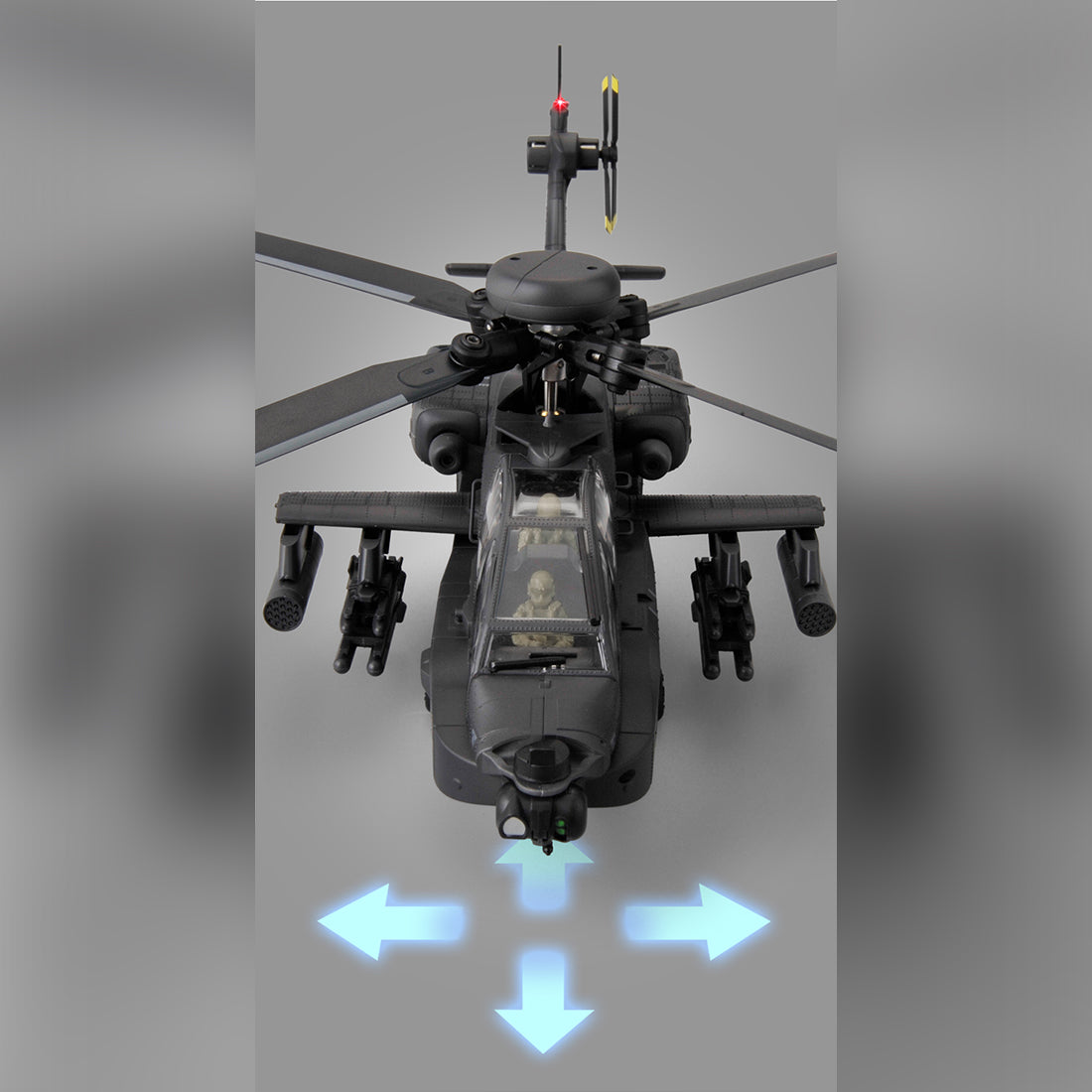RC ERA C170 AH-64D Apache 1/48 Scale 6CH Flybarless RC Helicopter - RAZORDON