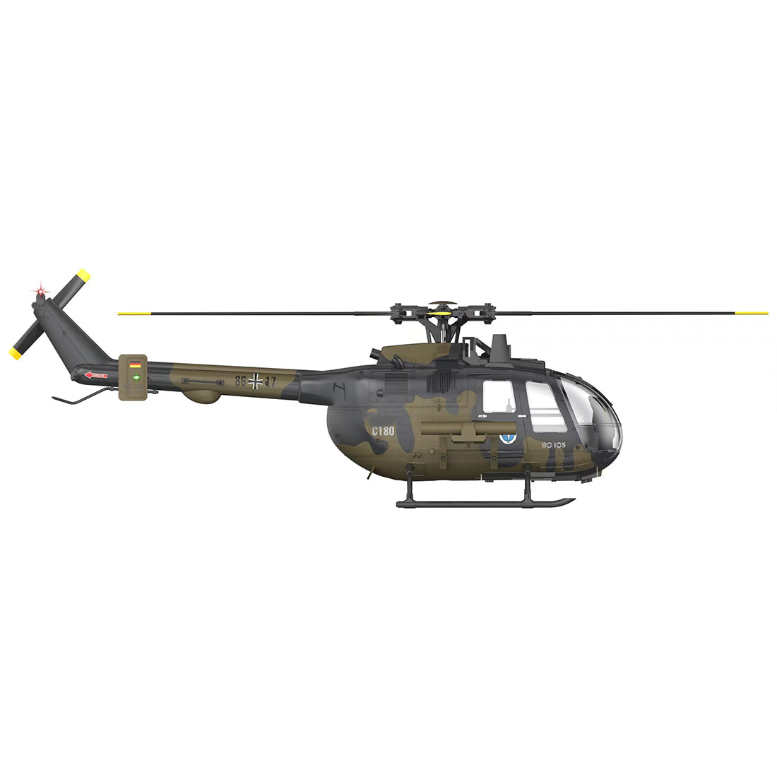 RC ERA C180 1/25 Scale RC Helicopter 2.4G 6CH Single Rotor Flybarless, Barometer + TOF LiDAR Altitude Hold, Optical Flow Positioning, One-Key Inverted Flight & Takeoff/Landing