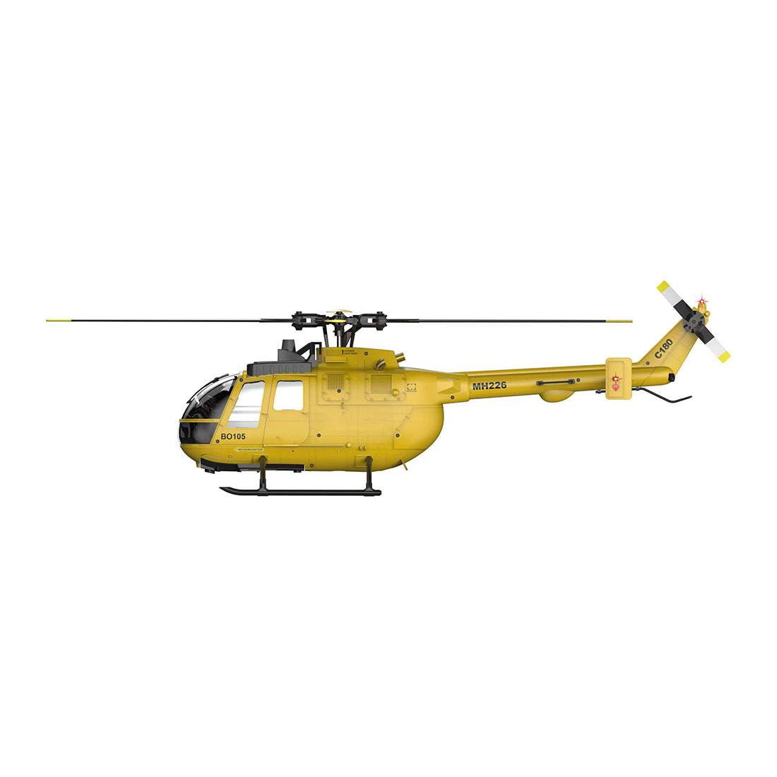 RC ERA C180 1/25 Scale RC Helicopter 2.4G 6CH Single Rotor Flybarless, Barometer + TOF LiDAR Altitude Hold, Optical Flow Positioning, One-Key Inverted Flight & Takeoff/Landing