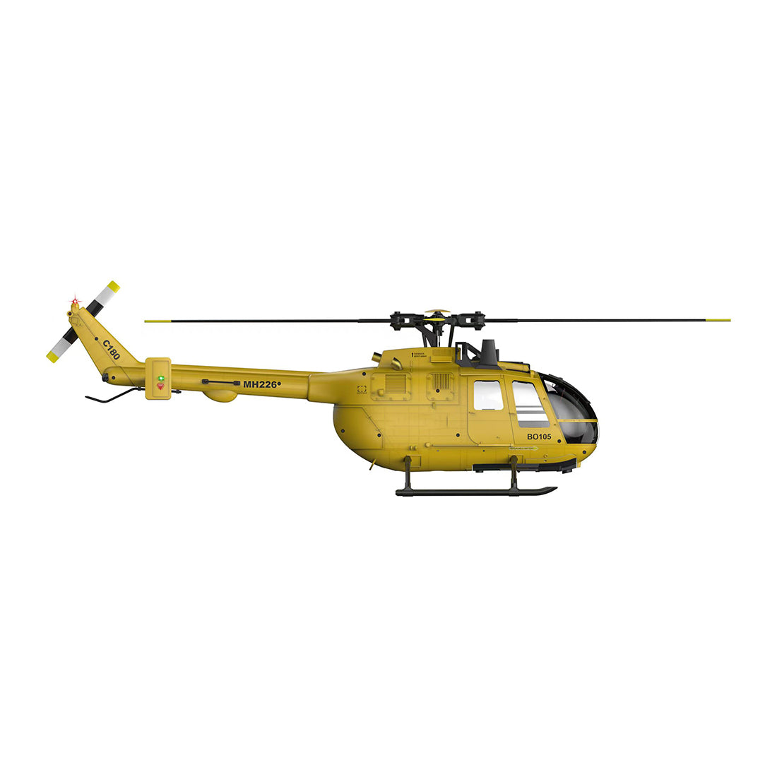 RC ERA C180 1/25 Scale RC Helicopter 2.4G 6CH Single Rotor Flybarless, Barometer + TOF LiDAR Altitude Hold, Optical Flow Positioning, One-Key Inverted Flight & Takeoff/Landing