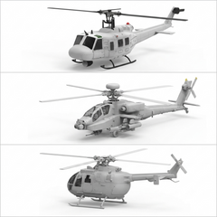 RC-Helikopter-Sonderlackierung für F07S UH-1 Huey 1/34 RC-Helikopter - 2,4 GHz 6-Kanal Brushless Direktantrieb, 6 GHz Flybarless mit GPS-Höhenhaltung, RTF (MODUS 1/MODUS 2 umschaltbar)