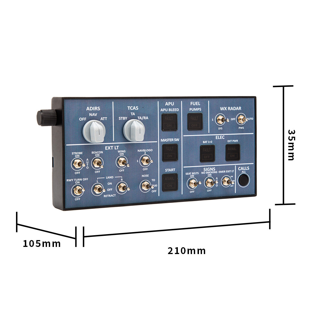 Rowsfire A102 A35X/A32X mini Light Flight Simulator Overhead Panel - RAZORDON