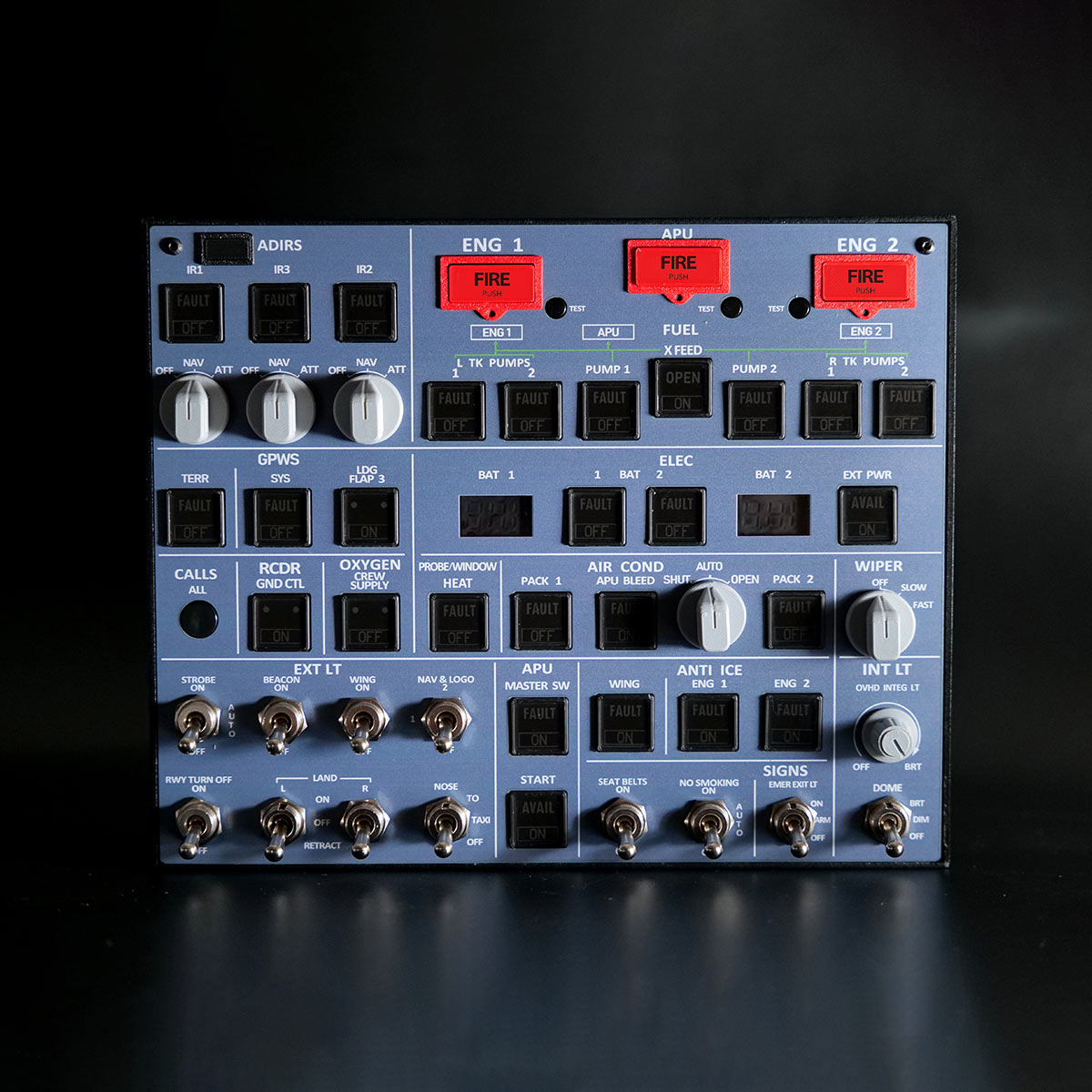 Rowsfire A107 V3.0 A32X MAX Light OVHD OVERHEAD Panel - RAZORDON