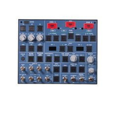 Rowsfire A107 V3.1 A32X MAX Light OVHD OVERHEAD Panel for MSFS 2020/2024 (Backlit+Metal Housing+Tactile Switches Edition) - Compatible with FENIX A32X, FBW A32X - Windows Flight Sim Home Cockpit