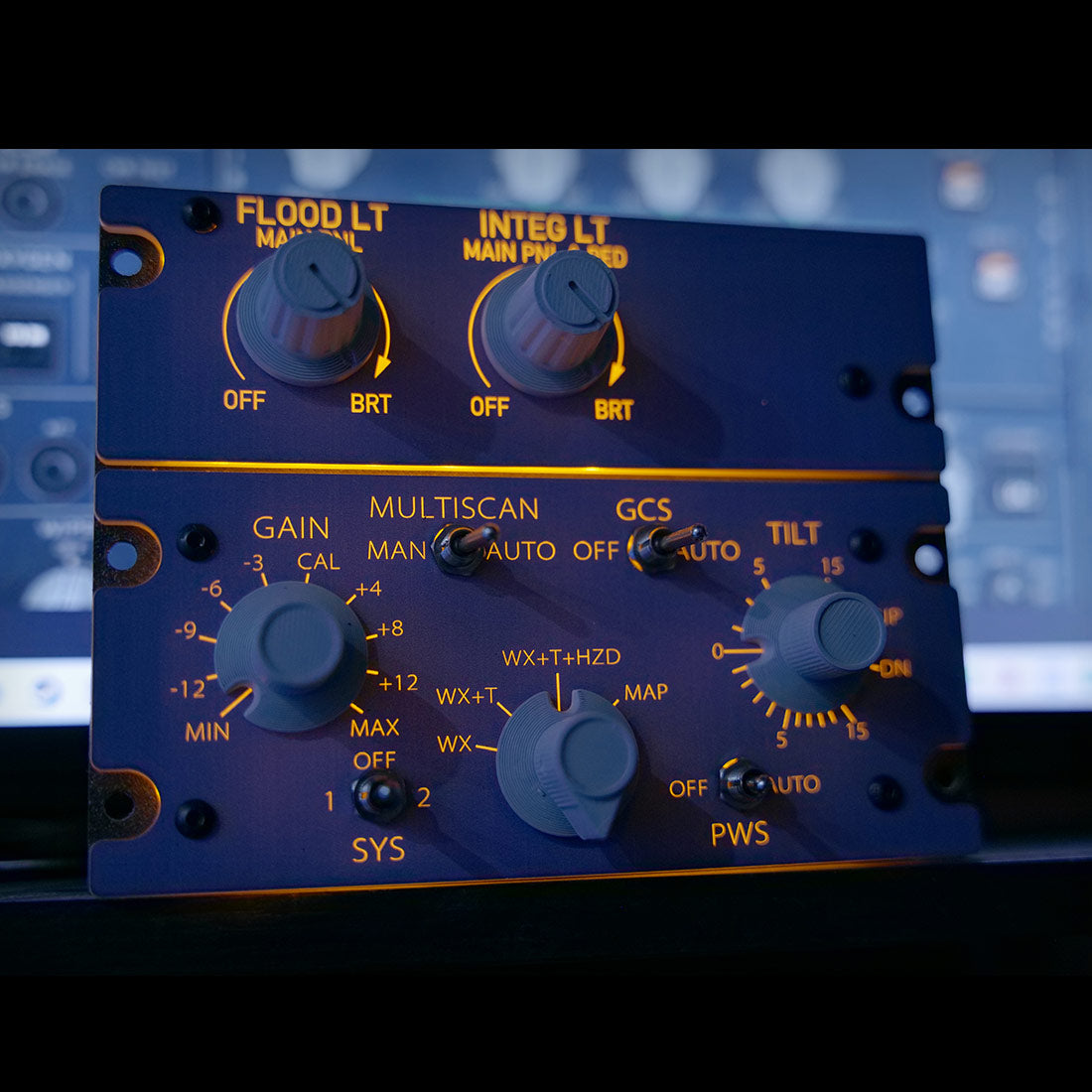 Rowsfire A112 1/1 Scale A32X/A33X/A35X CKPT-LT+WXR-Radar Integrated Panel - RAZORDON