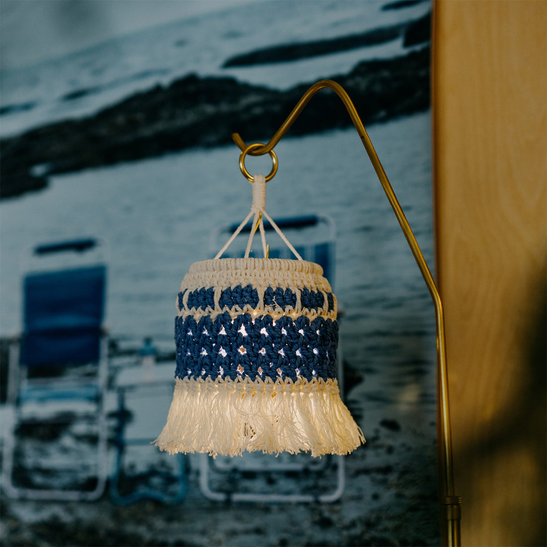 Wild Plan Handmade Crochet Lamp Shade for Goal Zero Lanterns Bohemian Macrame Cover for Outdoor Camping and Home Decor Souvenir