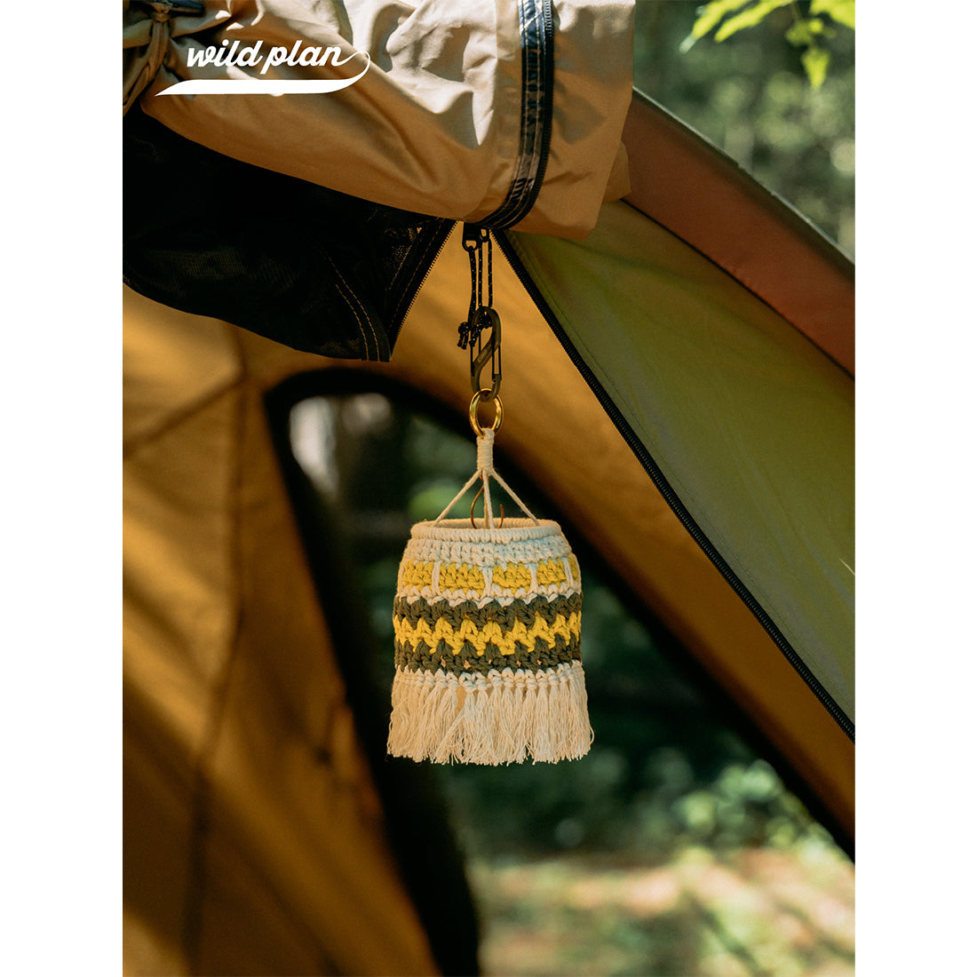 Wild Plan Handmade Crochet Lamp Shade for Goal Zero Lanterns Bohemian Macrame Cover for Outdoor Camping and Home Decor Souvenir