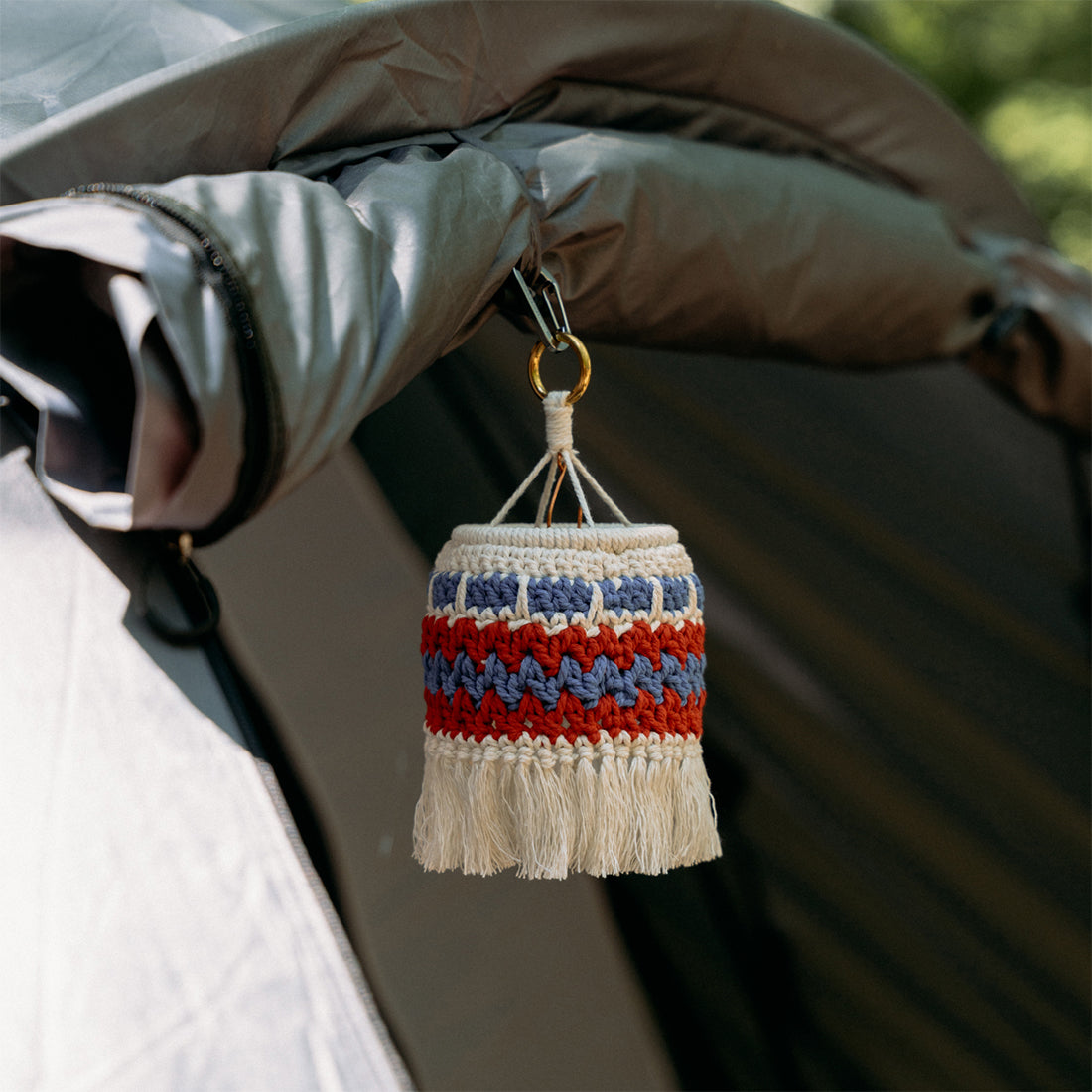 Wild Plan Handmade Crochet Lamp Shade for Goal Zero Lanterns Bohemian Macrame Cover for Outdoor Camping and Home Decor Souvenir