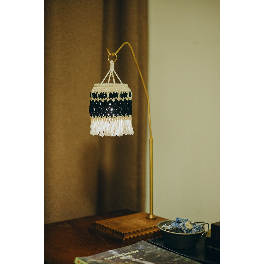 Wild Plan Handmade Crochet Lamp Shade for Goal Zero Lanterns Bohemian Macrame Cover for Outdoor Camping and Home Decor Souvenir