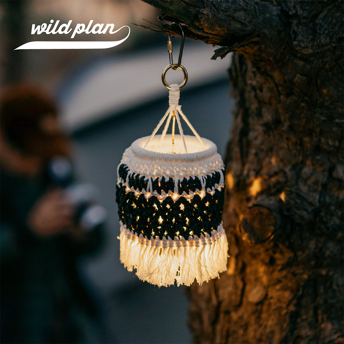 Wild Plan Handmade Crochet Lamp Shade for Goal Zero Lanterns Bohemian Macrame Cover for Outdoor Camping and Home Decor Souvenir