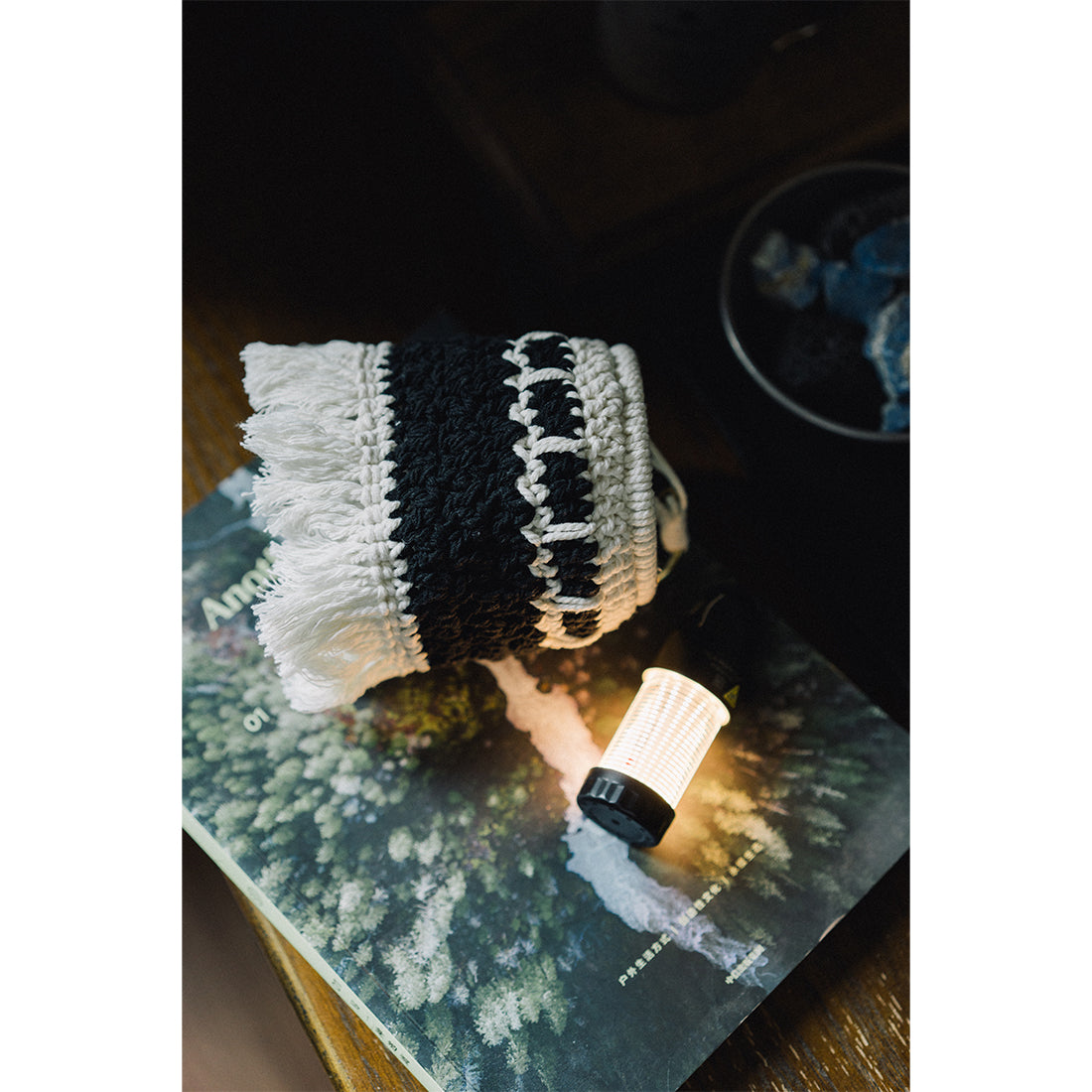 Wild Plan Handmade Crochet Lamp Shade for Goal Zero Lanterns Bohemian Macrame Cover for Outdoor Camping and Home Decor Souvenir