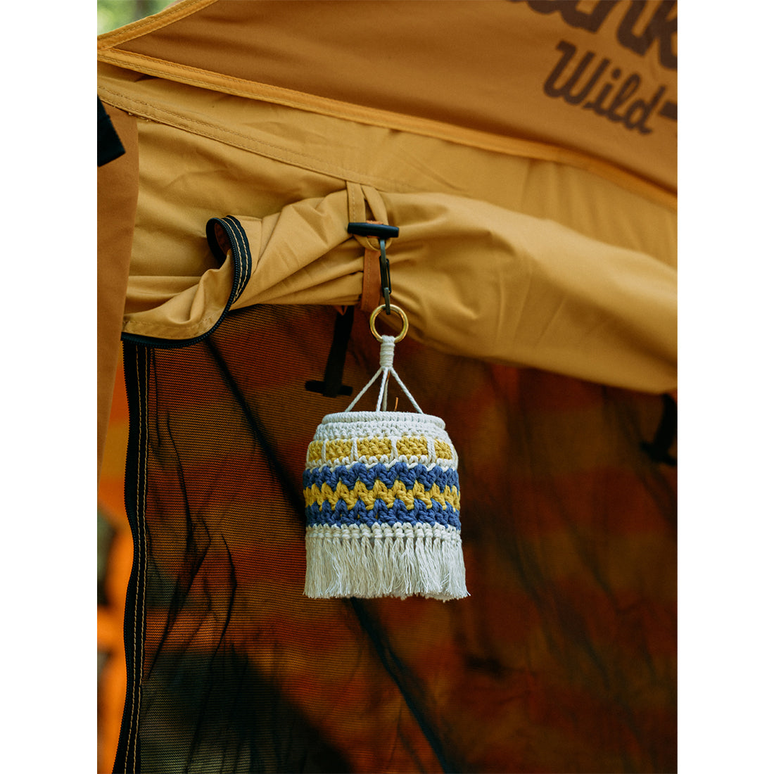 Wild Plan Handmade Crochet Lamp Shade for Goal Zero Lanterns Bohemian Macrame Cover for Outdoor Camping and Home Decor Souvenir