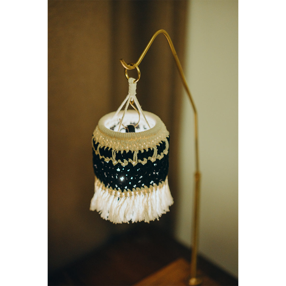 Wild Plan Handmade Crochet Lamp Shade for Goal Zero Lanterns Bohemian Macrame Cover for Outdoor Camping and Home Decor Souvenir