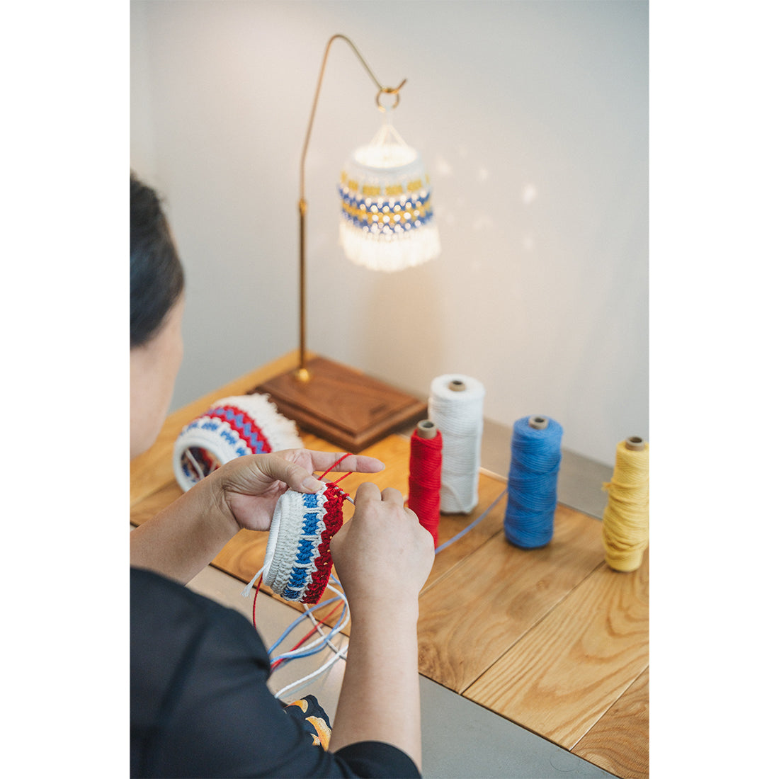 Wild Plan Handmade Crochet Lamp Shade for Goal Zero Lanterns Bohemian Macrame Cover for Outdoor Camping and Home Decor Souvenir