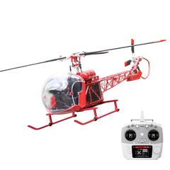 WOLFBUSH BELL-47 450-Class 3-Blade Scale RC Helicopter – Brushless DFC, Metal Shaft Drive, H1pro Flight Controller, Openable Cockpit, RTF