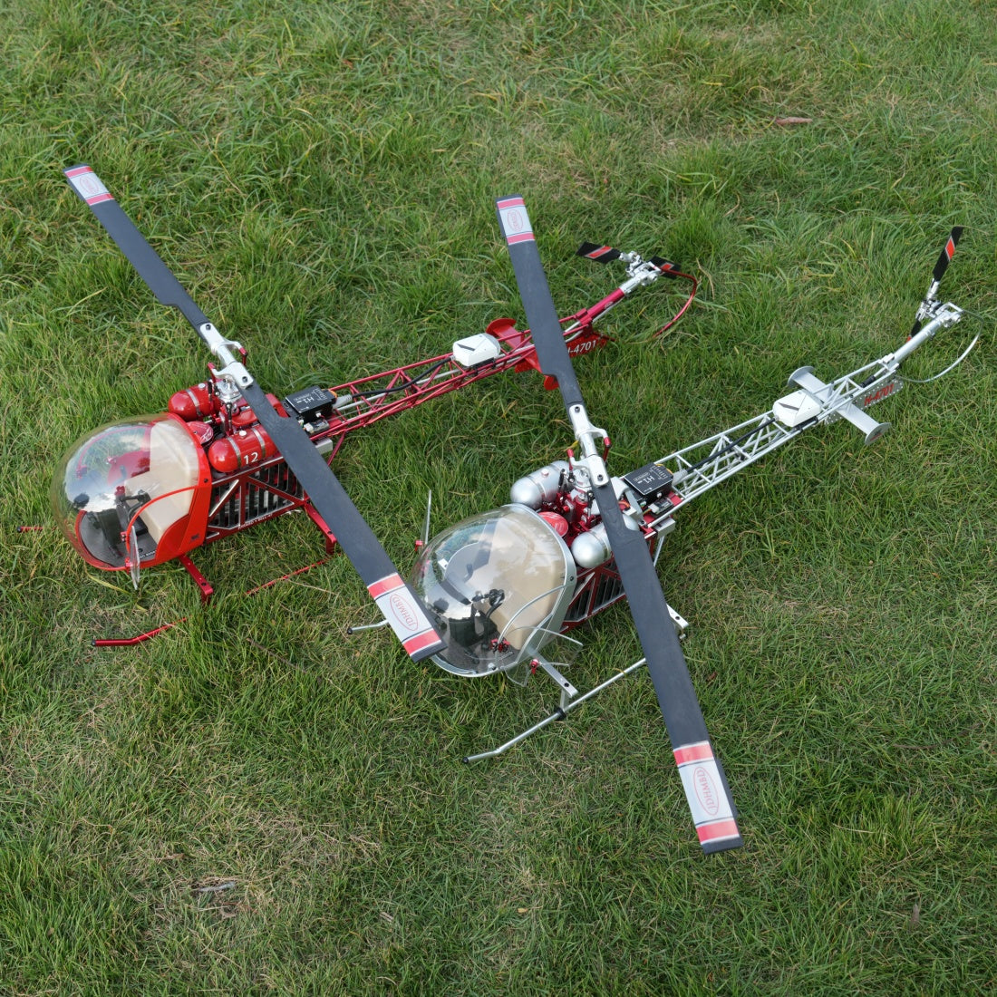 WOLFBUSH BELL-47 450-Class Scale RC Helicopter 2-Blade - RAZORDON