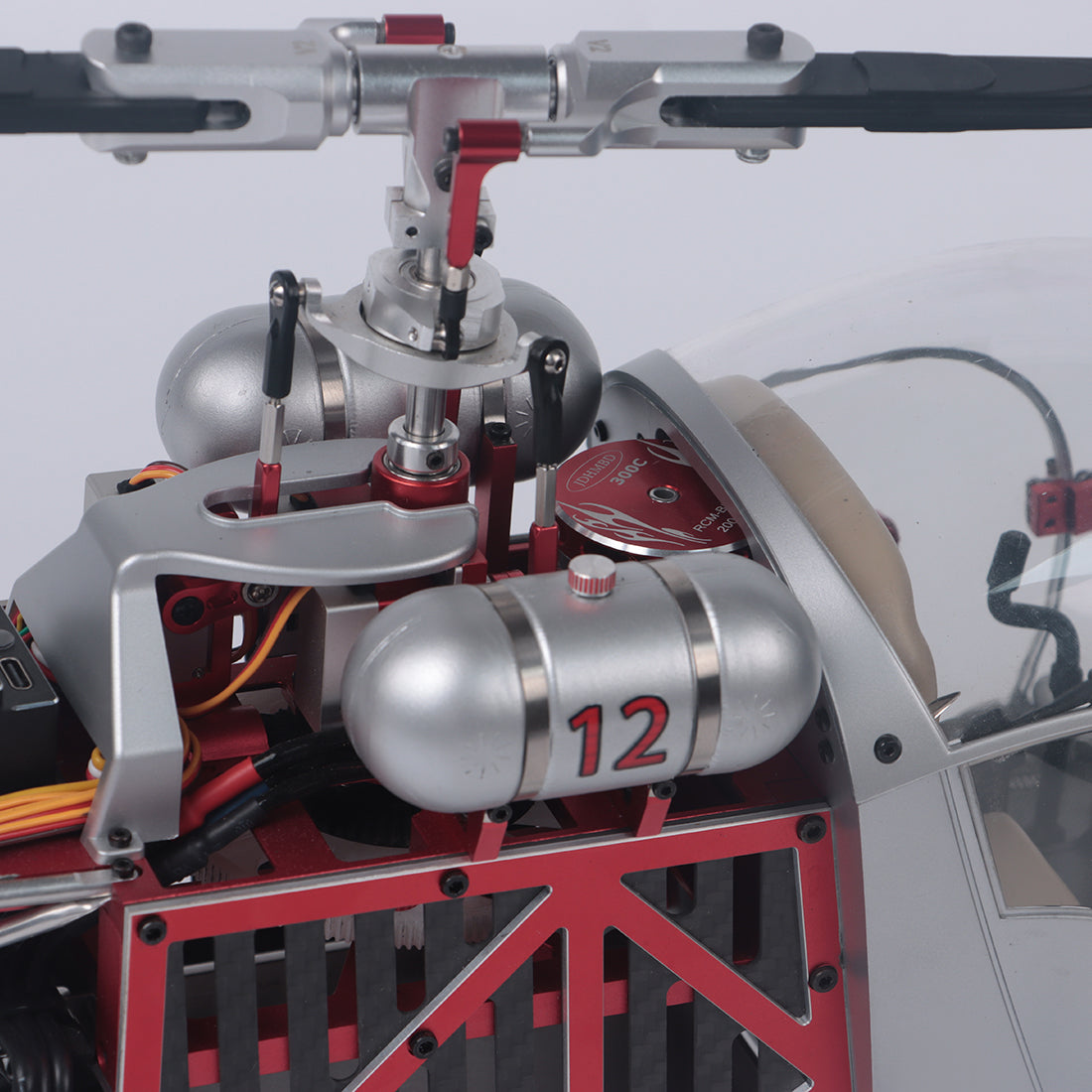 WOLFBUSH BELL-47 450-Class Scale RC Helicopter – Brushless DFC, Metal Shaft Drive, H1pro Flight Controller, Openable Cockpit, RTF