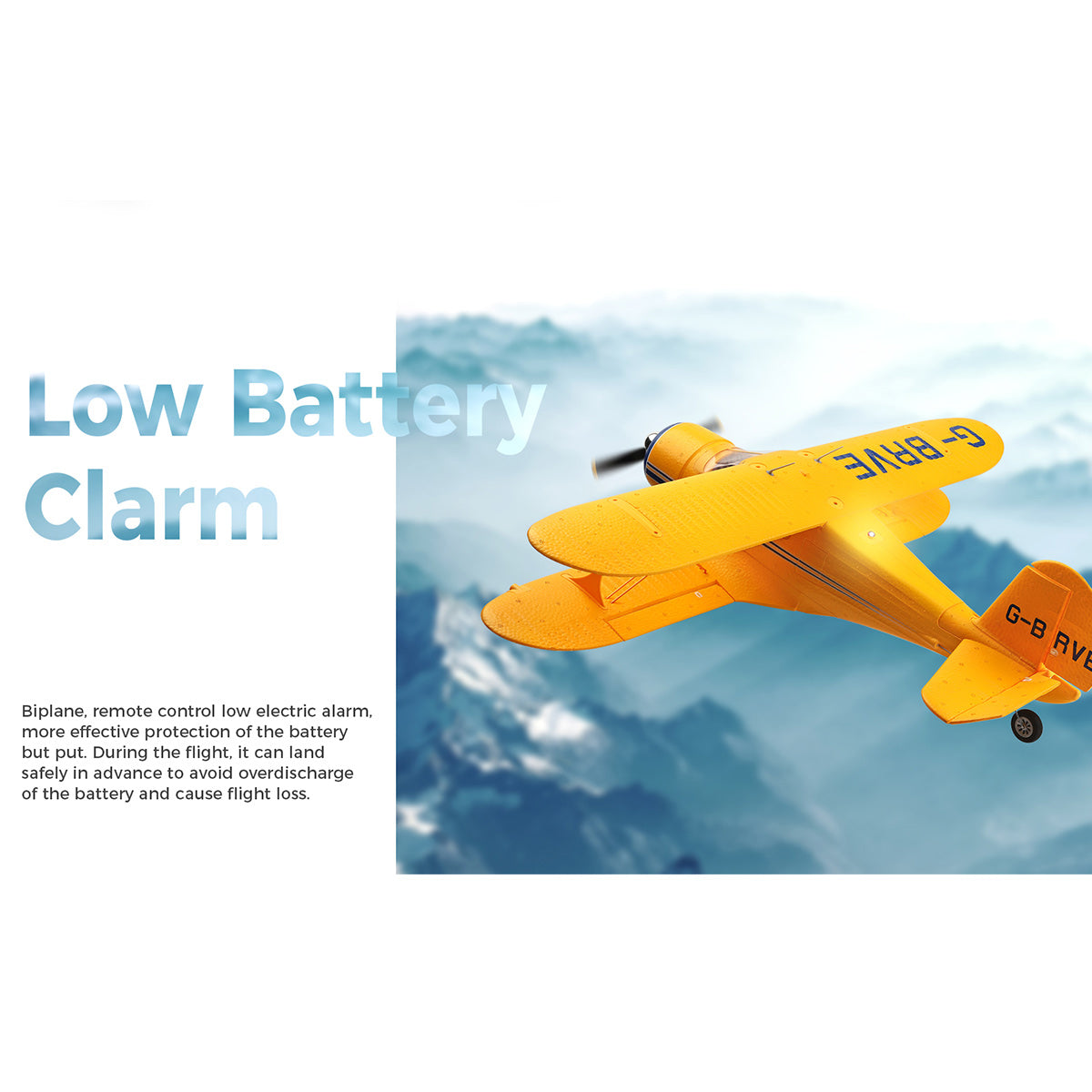 XK A300 Beech D17S Biplane 3D/6G 2.4G 4CH Brushless Scale RC Airplane Model - RAZORDON