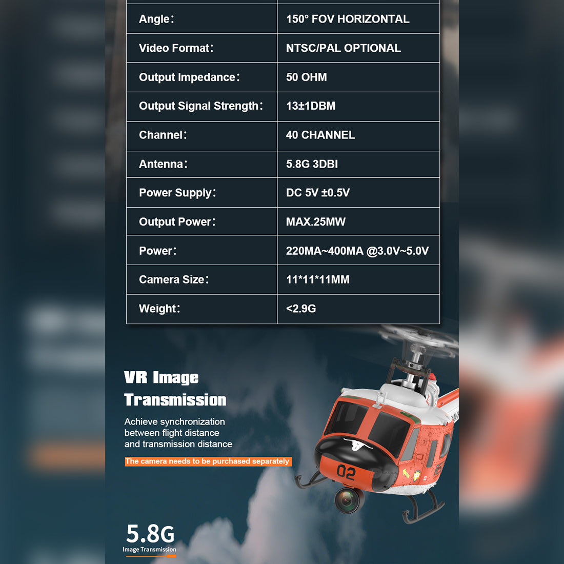 YU XIANG F07H UH-1 Huey RC Helicopter - RAZORDON