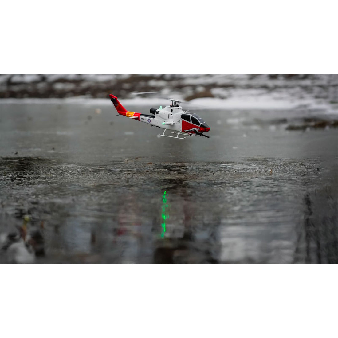 YU XIANG F112S AH-1 Cobra 1/40 Scale 200-Class 2.4G 9CH RC Military Helicopter Model with Dual-Blade Flybarless Rotor Head, 6G Mode & GPS Positioning RTF