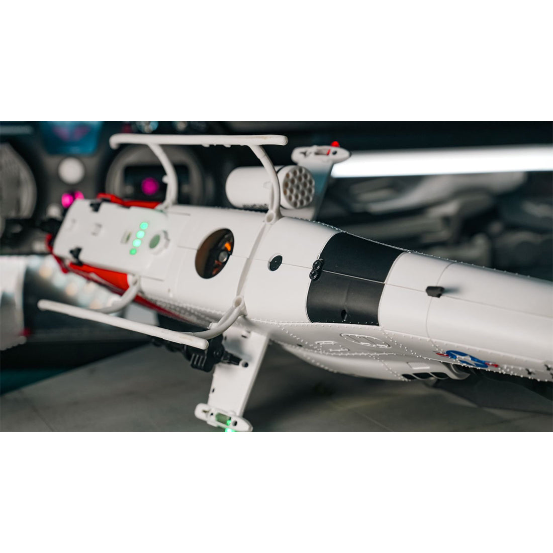 YU XIANG F112S AH-1 Cobra 1/40 Scale 200-Class 2.4G 9CH RC Military Helicopter Model with Dual-Blade Flybarless Rotor Head, 6G Mode & GPS Positioning RTF