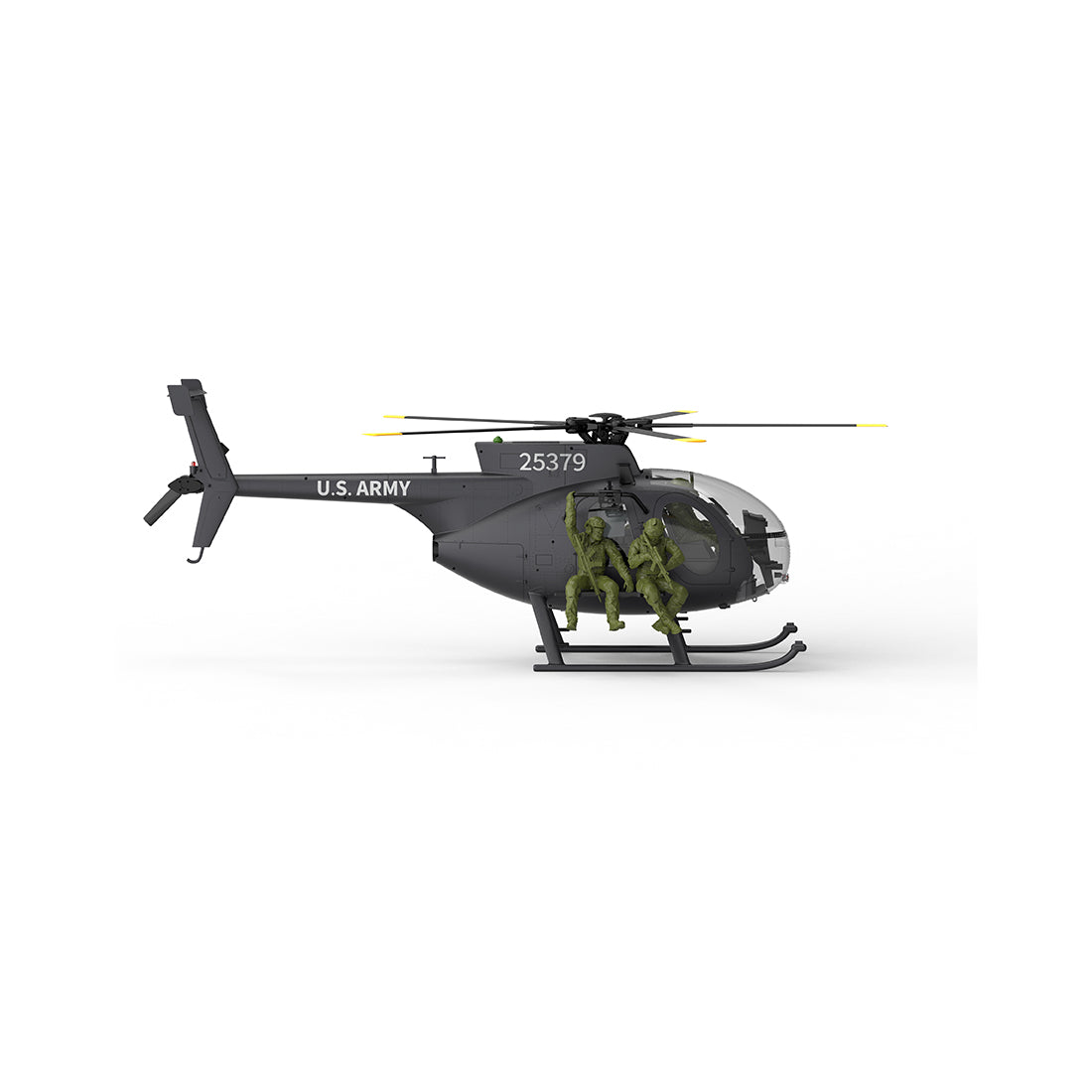 YU XIANG F118S MH-6 1/16 Scale 250-Class 2.4G 9CH Little Bird RC Helicopter - RAZORDON