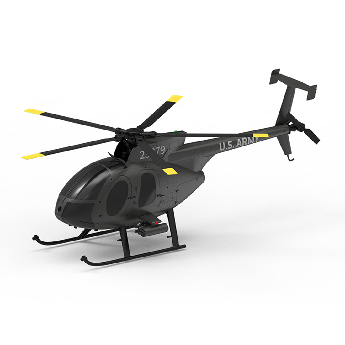 YU XIANG F119S MD500 1/16 Scale 250-Class 2.4G 9CH RC Little Bird Military Helicopter Model with Flybarless Rotor Head, 6G/3D Switchable Modes & Openable Cockpit (RTF Version)